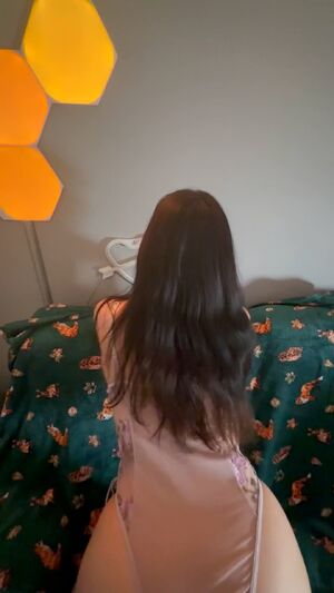 Pussy Denial Brunette Caged Chastity Tease
