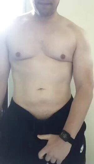 Could you help me out of these sweatpants please?