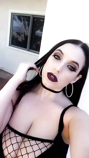 Angela with a darker look. I love it