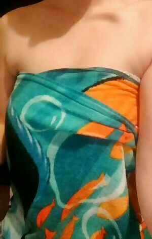 Flashing my tiny titties for you 😉