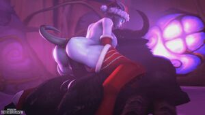 Draenei Girl Riding a Big Tauren Dick (The Firebrand)