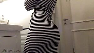 pulling up my dress