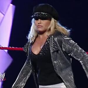 Trish in ring with her big tits and tight ass biggest sluts ever