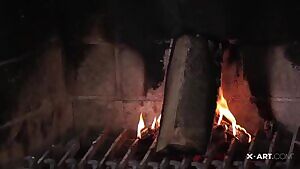 Just Two Mostly Naked Girls Kissing