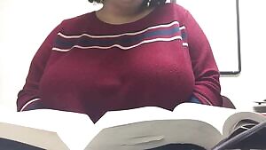 Sometimes, I take my bra off in the study room. Think anyone’s noticed? 😇🌸