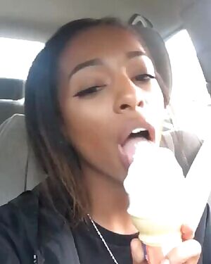 Soft served ice cream