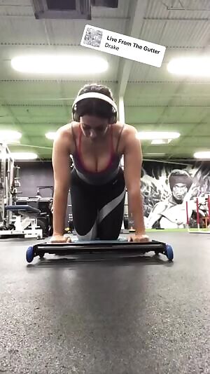 Lainie Fritz at the gym