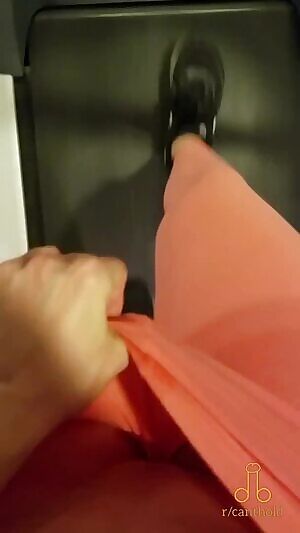 Excited Wet Cardio at the treadmill gym!