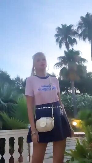 She needs some Cock for her Upskirt Video