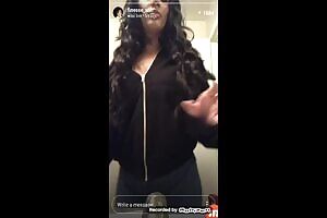 PALG twerk in bathroom on IG Live