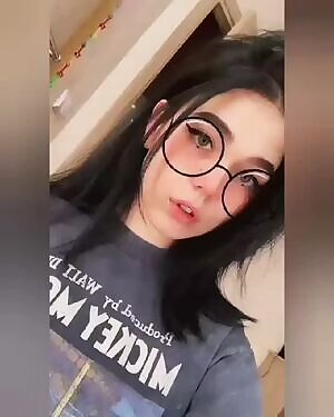 Ahegao with glasses