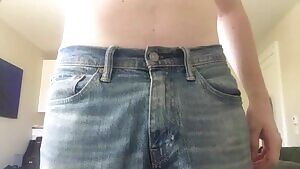 freshly shaved + coconut oil + cock ring + going commando + jeans = heaven