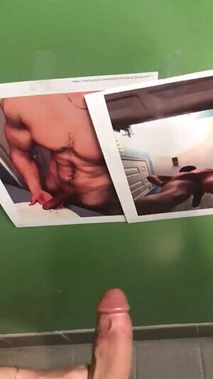 The first cum tribute done for me. 😳 what a load and great cock!