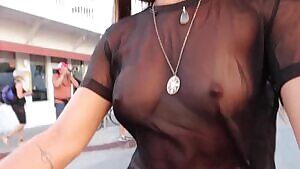 Riding a scooter around Key West