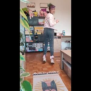 Me, being spanked for 10min, blowjob, jizzed glasses and cleaning the mess with my tongue. 14,99$. Link in comments 😘