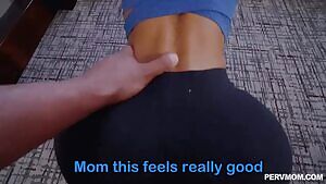 Mom wants me to help her stretch