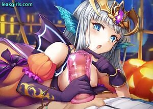 grey-hair having fun helping a friend