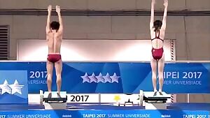 Diver Jordi Lin Losing His Speedo