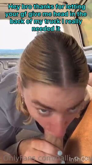 Cheating Mouth (Captions) Amateur Blonde Blowjob