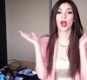 So horny to eat my cum for Victoria Justice