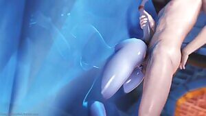 Draenei stuck in ice,