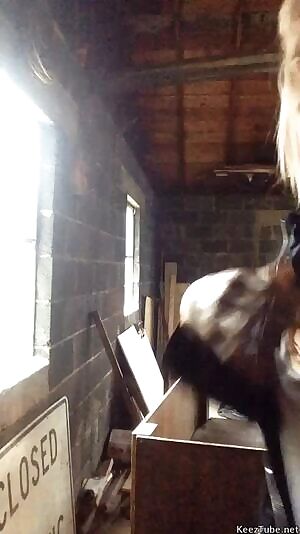 My roommates came home as I was flashing the cute neighbors...