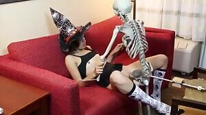 Teen Fucked By Skeleton