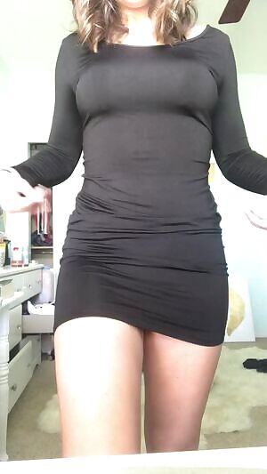The only acceptable type of panties that could be worn under this tight of a dress ;)