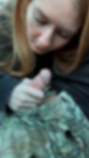 Drool/Spit Amateur Blonde Blowjob Blue Eyes