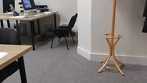 Sneaky office wank.