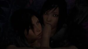 Lara and Faith enjoying a dick together