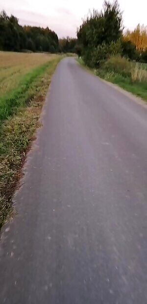 Having some fun while biking.