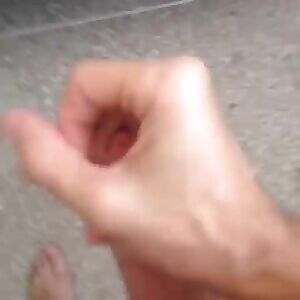 Squeezing the cum out