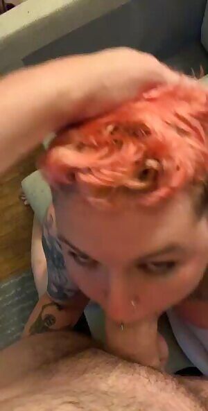 Worshipping cock like a good slut