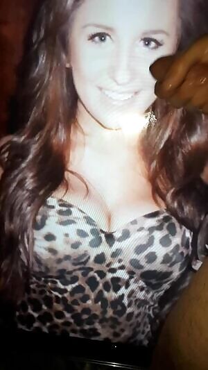 Leopard Print Slut Loves A Runny Facial GIF'd