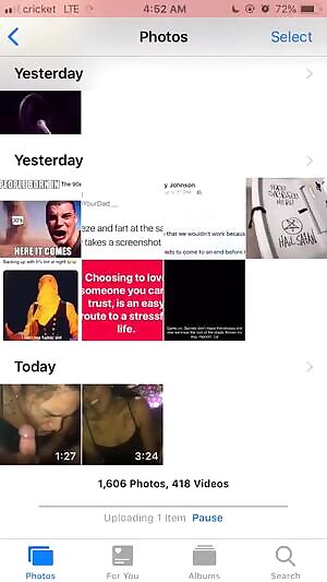 Flinging daddies nut everywhere