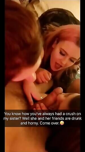 drunk and horny sister and friends