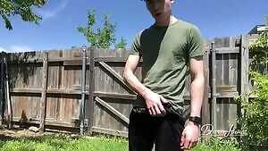 Playing in the backyard again..