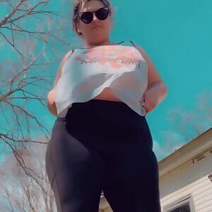 A little underboob action to kick off your day.