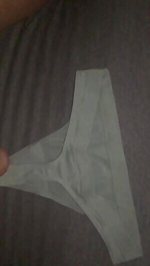 Gave my sisters thong my cum :)