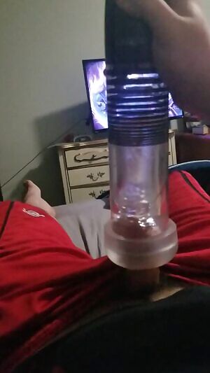 Having fun with a new toy