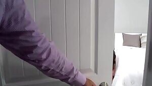 when darling is alone at home and you catch her wet handed