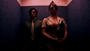 Fucking officer Yumi Kazama