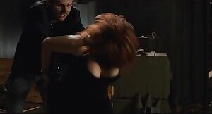 Scarlett Johansson bouncing boobs and kicking ass! Doing what she does best.