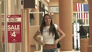 Quick flash and jiggle in the mall