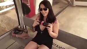 She's Using A Coke To Make Herself Smile