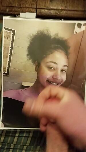 Another cumshot for this mixed race cutie