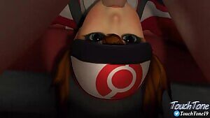 Female Pokemon Trainer loses a battle