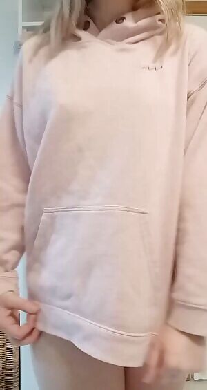 Here's your chance to see what I've been hiding underneath my sweatshirt ;)