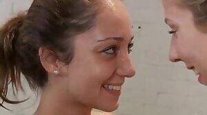 In the locker room showers.